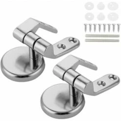 Moon-Hinge Toilet Seat Hinge Replacement Fixings Zinc Alloy Toilet Seat Hinge For Wood Resin MDF Toilet Seat,