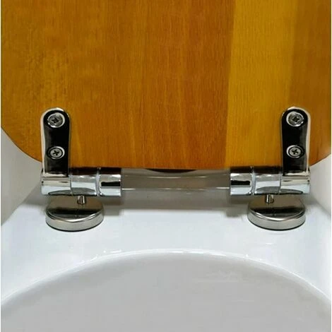 Moon-Hinge Toilet Seat Hinge Replacement Fixings Zinc Alloy Toilet Seat Hinge For Wood Resin MDF Toilet Seat, - Image 5