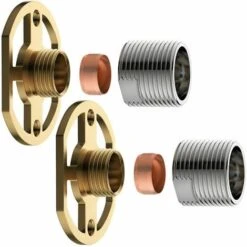 Shower Bar Mixer Valve Easy Wall Fixing Kit Chrome Exp Solid Brass Concealed