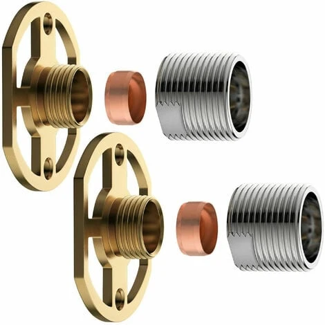Shower Bar Mixer Valve Easy Wall Fixing Kit Chrome Exp Solid Brass Concealed